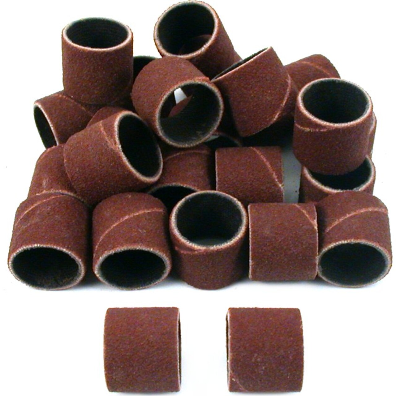 25 Coarse Grit 1/2" Sanding Bands Rotary Drum Art Craft Hobby Jewelers Tools